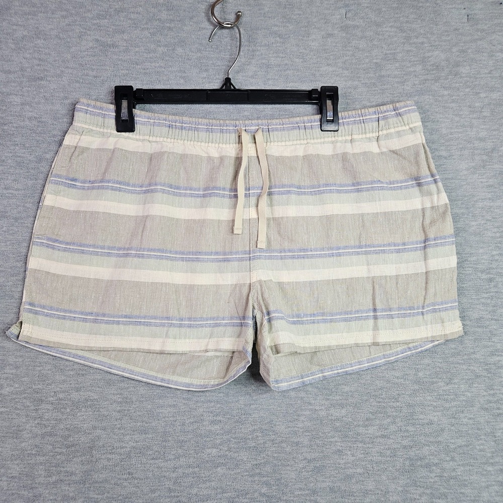 Patagonia Women's Stripes Island Hemp Baggie Unlined Short Size 8